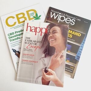 Happi Magazine April, 2021 - The Exhilaratinc Scent of Escape + Wipes + CBD (3)